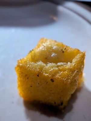 Photo of Bella Trattoria - San Francisco, CA, US. Complimentary polenta cubes - delicious