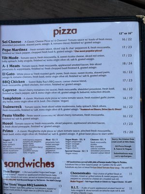 Menu photo 1 Johnny Rad's Pizzeria Tavern Baltimore, MD