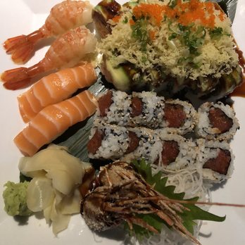Sushi Jo Juno Beach - Spicy tuna, sweet enough, salmon and some roll I can't remember - Sushi Bars Near Me - Juno Beach, Florida Sushi Jo Juno Beach - Spicy tuna, sweet enough, salmon and some roll I can't remember - Sushi Bars Near Me - Juno Beach, Florida