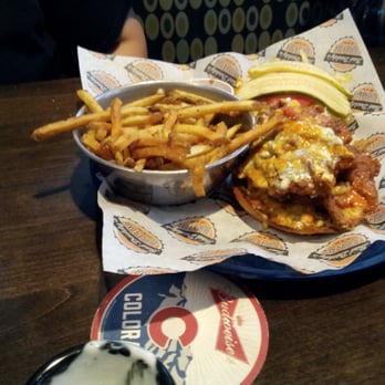 Bad Daddy's Burger Bar - Buffalo Chicken Sandwich! - Burgers Near Me - Aurora, Colorado Bad Daddy's Burger Bar - Buffalo Chicken Sandwich! - Burgers Near Me - Aurora, Colorado