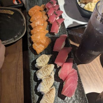 Sushi Tsunami - Salmon Nigiri, Tuna Nigiri, Basil Tuna, Seared Yellowtail - Sushi Bars Near Me - Fairfield, California