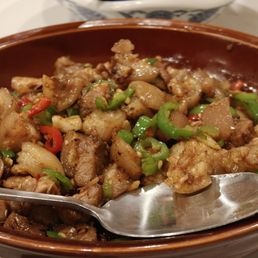 Pork knuckles savory with a hint of numbing oil