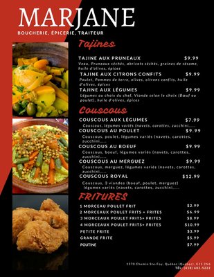 Menu photo 2 Marjane Quebec City, QC Menu photo 2 Marjane Quebec City, QC