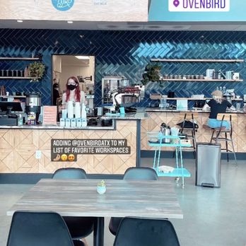 Ovenbird - Seating area, coffee bar - Modern European Near Me - Austin, Texas Ovenbird - Seating area, coffee bar - Modern European Near Me - Austin, Texas