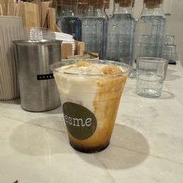 Whole milk latte