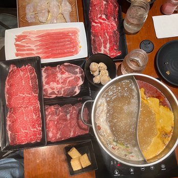 Fiery Hot Pot - The spread!!! - Hot Pot Near Me - San Francisco, California