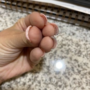 Dipped - Thick and uneven - Nail Salons Near Me - Lake Oswego, Oregon