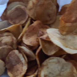 Paparoni's Pizzeria & Grill - Burnt wing chips.