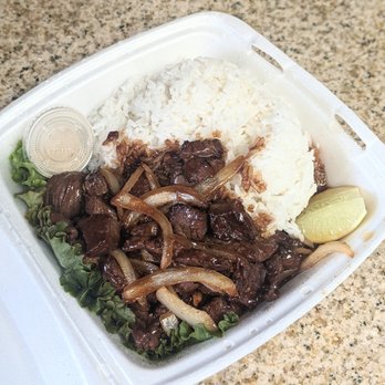 Noodle World - Beef Steak w/steamed rice - Chinese Near Me - Alhambra, California