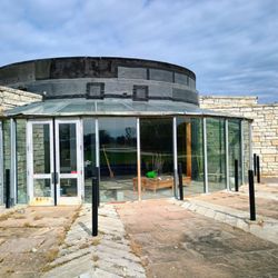 Western Historic Trails Center - Museum building appears to be gutted.