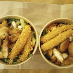 Le Poke Station - Chicken Katsu and Shrimp Tempura Bowl. $32.95 Buy one get one free on UberEats plus $8 off. Only $24.95 for 2.