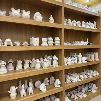Hello Pottery - Their selection of pottery to paint - Paint-Your-Own Pottery Near Me - Torrance, California