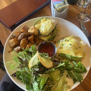 Rail Stop Restaurant & Bar - Chorizo Eggs Benedict OMG this was THE BEST Hollandaise sauce ever! - New American Near Me - Boston, Massachusetts Rail Stop Restaurant & Bar - Chorizo Eggs Benedict OMG this was THE BEST Hollandaise sauce ever! - New American Near Me - Boston, Massachusetts