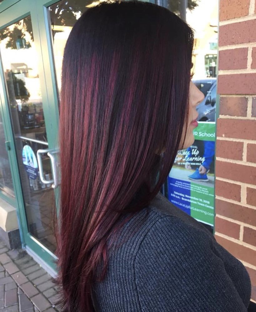 Magenta Pink On Dark Hair Hair By Mj Yelp