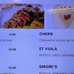 Et Voila Crepe in the picture vs what I got. Et Voila Crepe in the picture vs what I got.