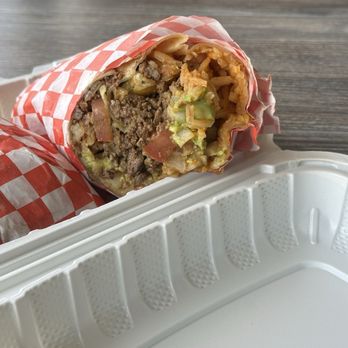 Hole In the Wall Burger - Off The Menu Item. Hole In The Wall California Burrito. Next time I'll have it stuffed with a runny egg and more brick style fries. - Burgers Near Me - Lake Forest, California Hole In the Wall Burger - Off The Menu Item. Hole In The Wall California Burrito. Next time I'll have it stuffed with a runny egg and more brick style fries. - Burgers Near Me - Lake Forest, California