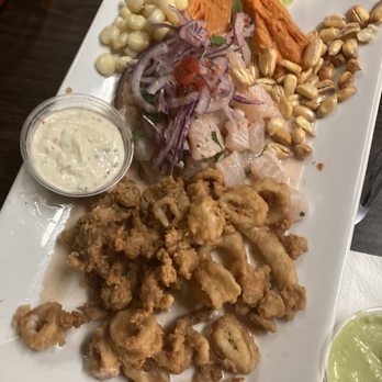 El Pollo Peruano - Chicharron de Calamari 6. Ceviche de Pescado - Peruvian Near Me - Carson, California El Pollo Peruano - Chicharron de Calamari 6. Ceviche de Pescado - Peruvian Near Me - Carson, California