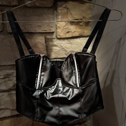 Naked Darling - Faux leather camisole