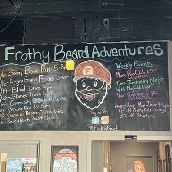 Frothy Beard Brewing Company - A schedule of the reasons to come drink - Breweries Near Me - Charleston, South Carolina