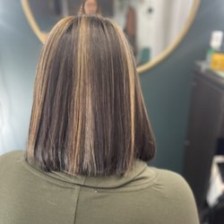 Bella’s Beauty Studio - Nice dark hair with a few pieces of blonde