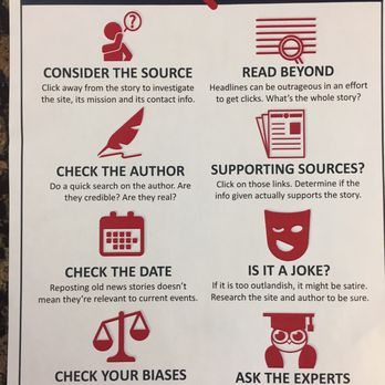 Dougherty Station Library - How do you know if something is fake news? Some recommendations from the library... - Libraries Near Me - San Ramon, California