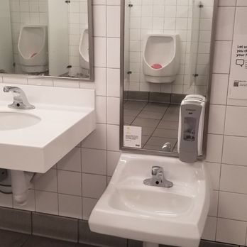 IKEA - 7/16/22 world's largest man gets the smallest urinal and sink. "How 'bout them apples?" - Furniture Stores Near Me - College Park, Maryland