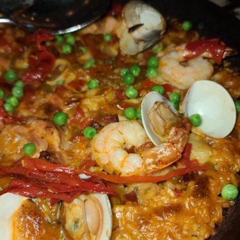 Bulla Gastrobar - Paella Mixta... can't go wrong with ordering this. - Spanish Near Me - Plano, Texas Bulla Gastrobar - Paella Mixta... can't go wrong with ordering this. - Spanish Near Me - Plano, Texas