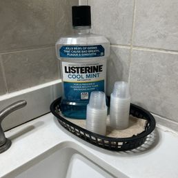 First time I see mouthwash in the rr at a restaurant!