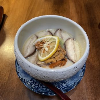 Nare Sushi - Steamed egg with uni - Sushi Bars Near Me - New York, New York Nare Sushi - Steamed egg with uni - Sushi Bars Near Me - New York, New York