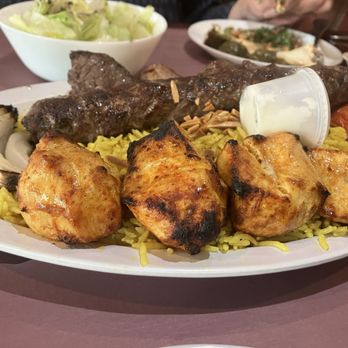 Raouche Cafe - Kabob platter - Halal Near Me - Falls Church, Virginia Raouche Cafe - Kabob platter - Halal Near Me - Falls Church, Virginia