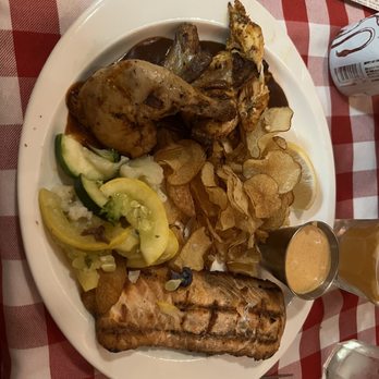 Buckhorn Exchange - Combination salmon and Cornish game hen - Steakhouses Near Me - Denver, Colorado