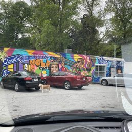 Mural on side of the building