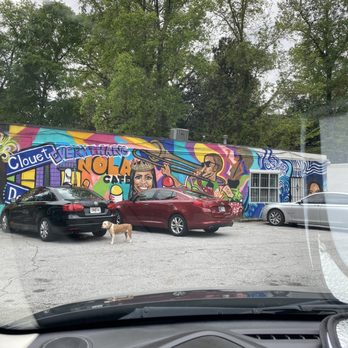 Everythang Nola Cafe - Mural on side of the building - Coffee & Tea Near Me - Atlanta, Georgia