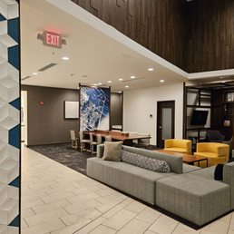 Portion of large lobby.