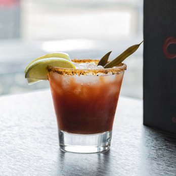 O2's - a bloody drink on a table - Sports Bars Near Me - Edmonton, Alberta