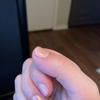 Adore Nail Lounge - The lightest pink part is where the polish has already lifted, I could peel it off now without even trying :/ - Nail Salons Near Me - Austin, Texas Adore Nail Lounge - The lightest pink part is where the polish has already lifted, I could peel it off now without even trying :/ - Nail Salons Near Me - Austin, Texas