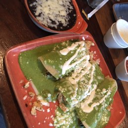 Spinach and Chicken Enchilada