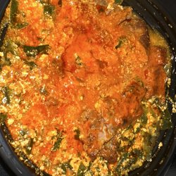 Nigeria Breeze Restaurant - Egusi Stew with beef