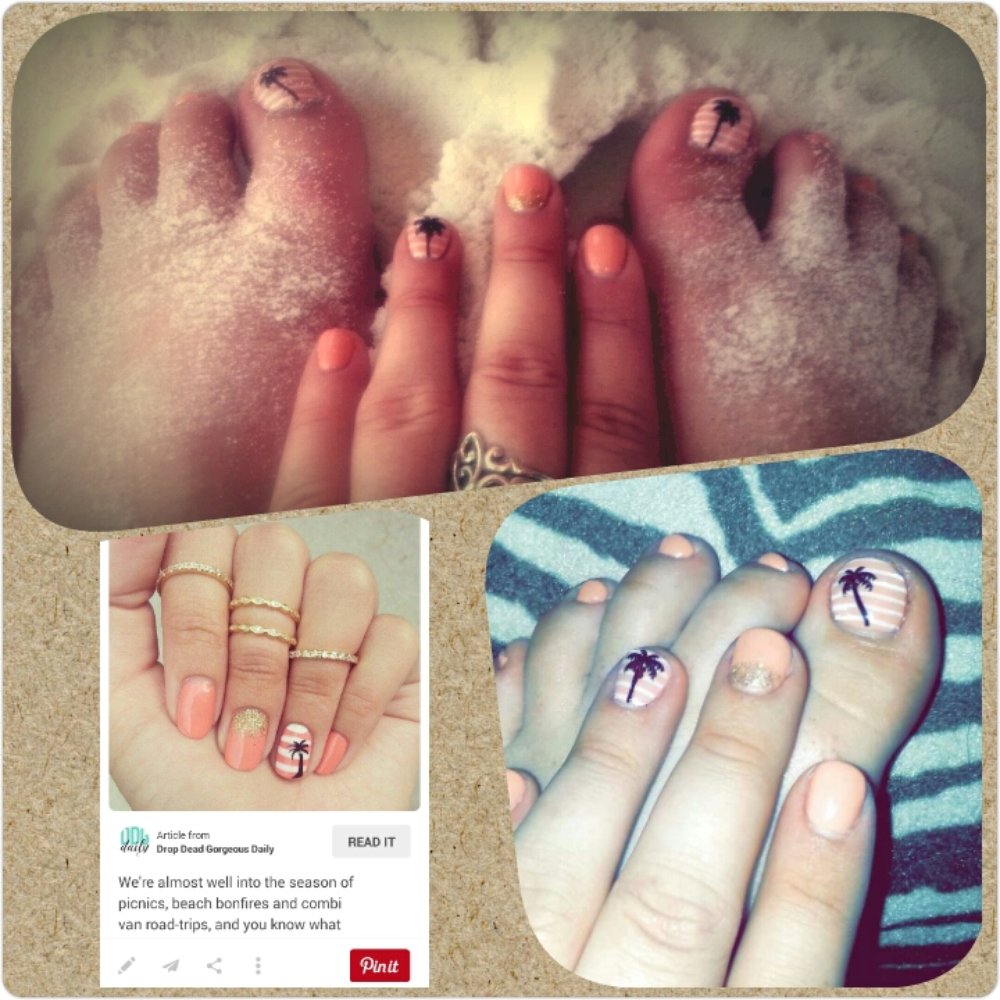 Nail Care - The Pintrest photo I brought in, lighter photo is the day of getting my nails done, and the sand is on vacation at the beach! - Nail Salons Near Me - Plano, Texas Nail Care - The Pintrest photo I brought in, lighter photo is the day of getting my nails done, and the sand is on vacation at the beach! - Nail Salons Near Me - Plano, Texas