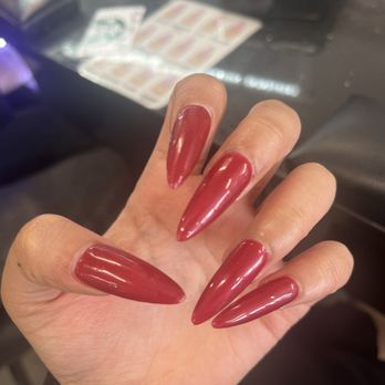 WSM Nail Lounge - red gel x nails - Nail Salons Near Me - Las Vegas, Nevada