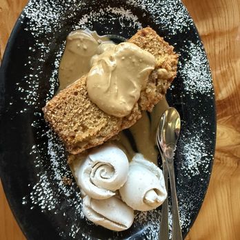 Julia's Vegetarian Restaurant - Spice cake with ice cream - Vegetarian Near Me - Pacific Grove, California