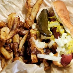 Jimmy's Red Hots - Polish Sausage and fries