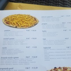 Approdo - A somewhat strange menu item.  A french fry pizza!  We did not try it : )