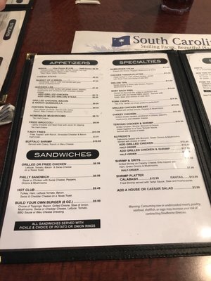 Menu photo 3 T-Roy's Restaurant Marion, SC