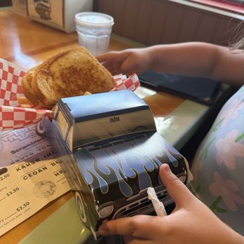 Woody's Diner - Kid's grilled cheese meal - American Near Me - Orange, California Woody's Diner - Kid's grilled cheese meal - American Near Me - Orange, California