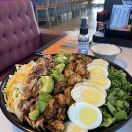 Cobb salad + blackened shrimp Cobb salad + blackened shrimp
