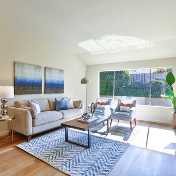 Encore Staging Services - Light & Bright Living Room - Home Staging Near Me - Santa Clara, California