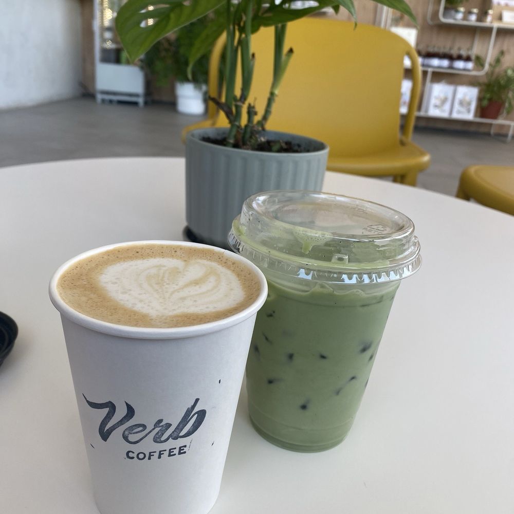 Black Sesame Matcha (right) & Maple Spiced Latte (left) Black Sesame Matcha (right) & Maple Spiced Latte (left)
