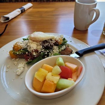 Brunch Cafe-Kildeer - Avocado Toast, poached egg with goat cheese, yum!! - Breakfast & Brunch Near Me - Kildeer, Illinois