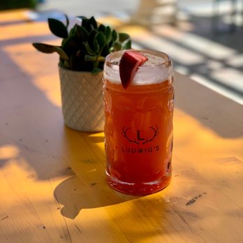 Ludwig's Biergarten - Fresh Strawberry Radler - German Near Me - Mountain View, California Ludwig's Biergarten - Fresh Strawberry Radler - German Near Me - Mountain View, California